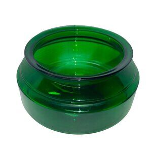 RARE Vintage Green ANCHOR HOCKINGEmerald Green Glass Fish Bowl Planter MCM